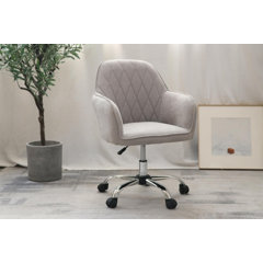 Warm ivory elsie upholstered office chair hot sale